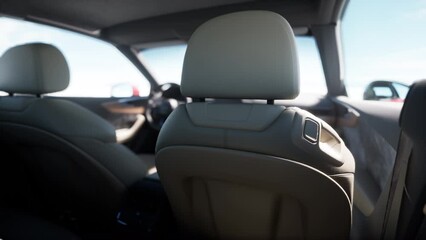 inside Interior of prestige modern car