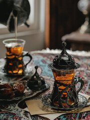 A cup of tea as takjil or ifthar or berbuka in Ramadhan month