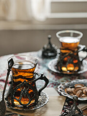 A cup of tea as takjil or ifthar or berbuka in Ramadhan month