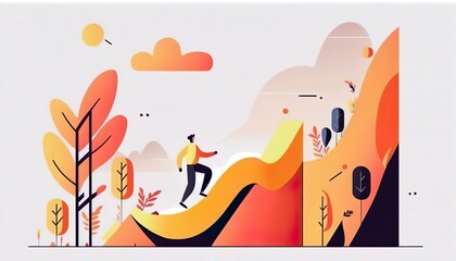 grow up toward object