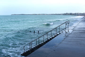 Obraz premium Chaussée du Sillon à Saint-Malo