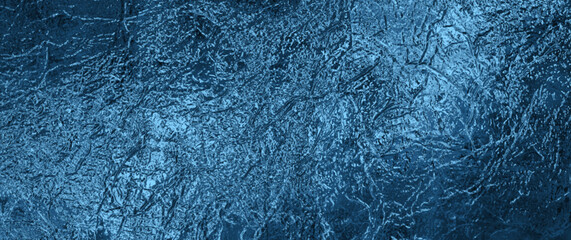 Blue glass vector background for flyers, cards, poster, cover design. Christmas art backdrop. Blurred stained glass window. Merry Christmas! Happy New Year! Winter template for design. Color glass.