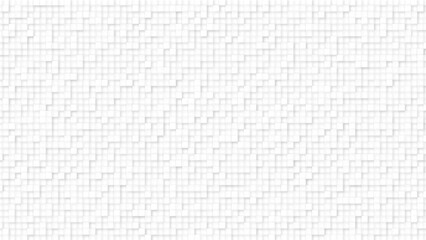 Abstract square pixel mosaic white background geometric seamless pattern. White or gray ceramic wall and floor tiles abstract background.