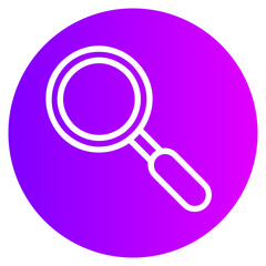 magnifying glass gradient icon