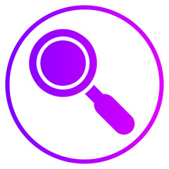 magnifying glass gradient icon