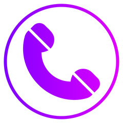 phone call gradient icon