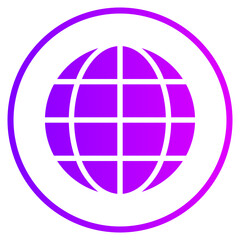 world gradient icon