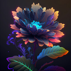 wallpaper flowers - Generative AI