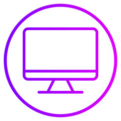 computer gradient icon