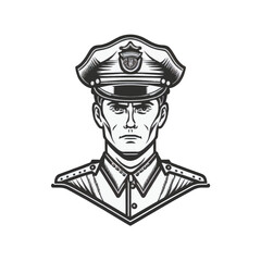 Policeman, Police, Cop , Constable Logo and Icon in Vector Style