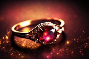 designer ring jewelry banner perfect gift for your loved ones generative