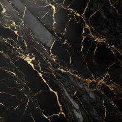 Obraz na płótnie Canvas premium black and gold marble stone banner for interior decor generative ai