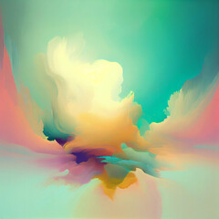 Colorful Pastel Aura Background - AI Generative