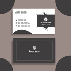 Business card design template,  simple and Clean professional business card template, visiting card.