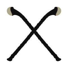 Irish Shillelagh Crossed Sticks Cudgel Icon