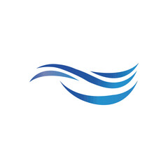 Water wave Logo Template vector illustration design