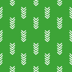 Green seamless pattern with white arrows