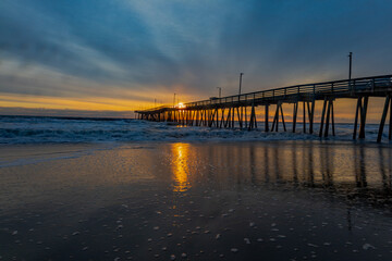 Fototapeta na wymiar Sunrise at Virginia Beach