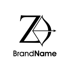 Naklejka premium Elegant Initial Z Arrow Logo