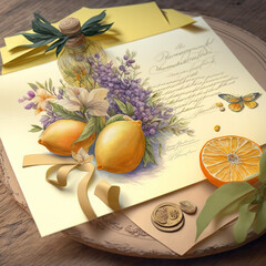 menu food illustration spring