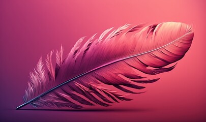  a pink feather on a pink background with a pink background and a pink background with a pink background and a pink background with a pink background.  generative ai
