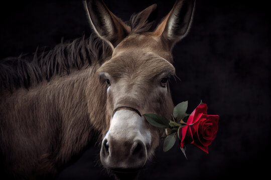 portrait of a donkey Generate Ai