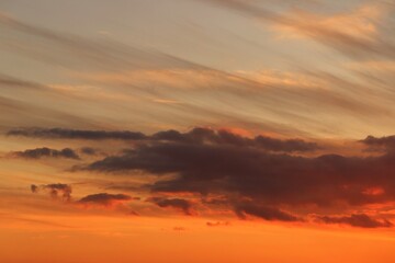 clouds at sunset