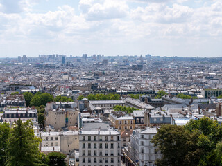 Naklejka premium Vue panoramique sur Paris depuis Montmartre