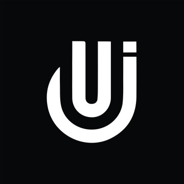 UJ UJ Logo Design, Creative Minimal Letter UJ UJ Monogram