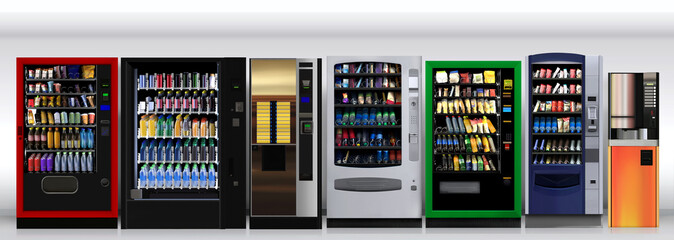 Vending machines

Vending machines Mockup is suitable placing new graphic design labels on packagings, new packaging solutions in machines. also can help vendors to promote Vending company