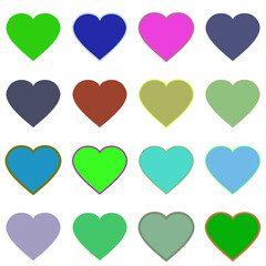 seamless pattern with hearts