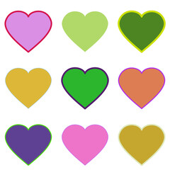 seamless pattern with hearts