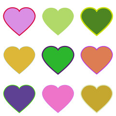 seamless pattern with hearts