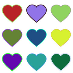 seamless pattern with hearts