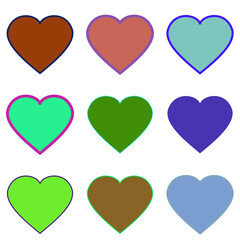 seamless pattern with hearts