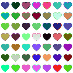 seamless pattern with hearts