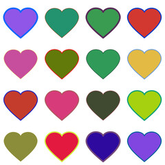 seamless pattern with hearts