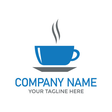 Coffee cup logo design with vector format,.