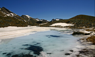 landscape with snow