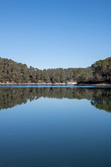 The Lake Sainte Suzanne in Carcès, also called Carcès lake, lake situated in the Var department of the Provence-Alpes-Côte d'Azur region of France.