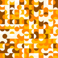 3D illustration of a seamless Retro Pattern
