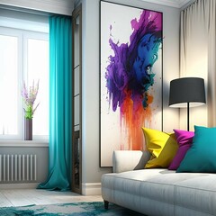 bedroom interior Generative AI