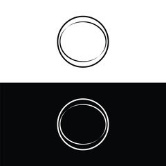 Circle vector logo illustration . logo circle curve
