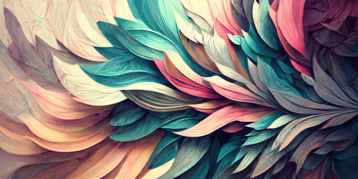 Abstract background. Wallpaper with 3D abstract patterns
