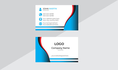 modern creative business card template - obrazy, fototapety, plakaty
