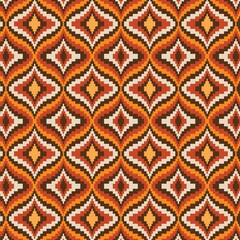 bargello embroidery vector pattern orange brown