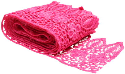 Closeup of pink lace