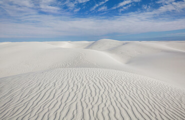 White sand dunes