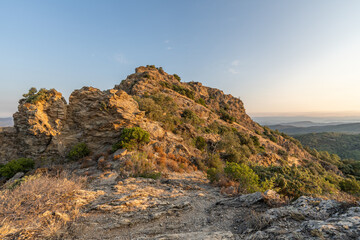 Naklejka premium Scenic view of rock formations in La Garde-Freinet, France
