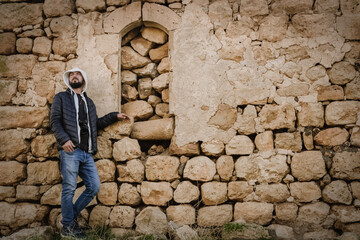 View over the abandoned village of Killit, near the town of Savur/ Mardin. Turkey